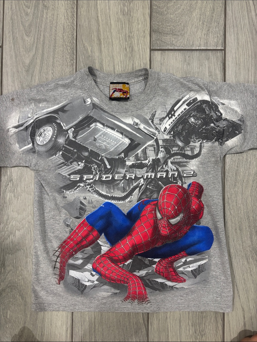 Spiderman Red & Blue Graphic Kids Tee - Spider-Man 2